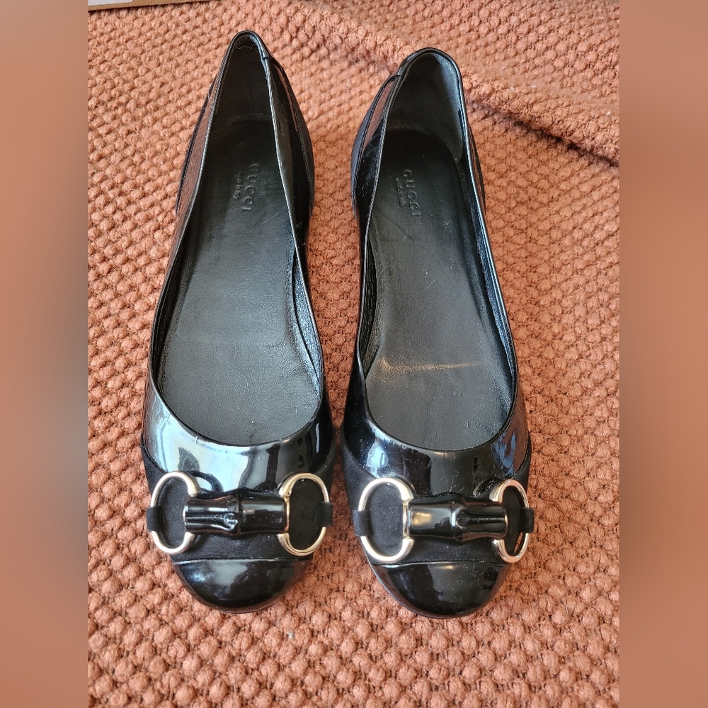 GUCCI Bamboo Horsebit Shoes